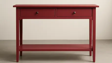 Revitalize Your Space with a Bold Cranberry Console Table