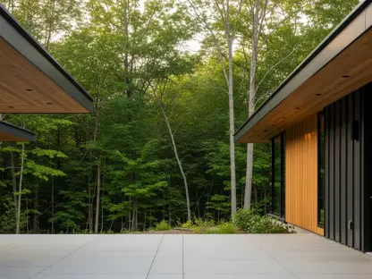 Modern Sustainable Home Blends Into the Massachusetts Woods